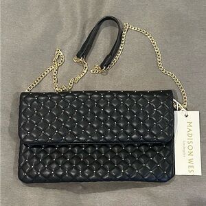 Madison West Quilted Chain Clutch / Crossbody – New with Tags